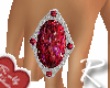 V-Day  Ruby Diamond Ring