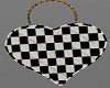 H/Checkered Heart Bag