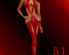 K*full outfit latex red