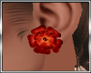 T* Flower Red Earrings