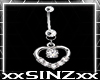 X Eva Heart Belly Ring X