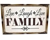 Live laugh love frame