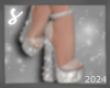 𝓼* bunny heels white