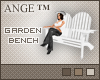 Ange White Garden Bench