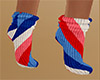 USA Stripe Socks Short F