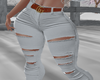 MM RIPPED WHITE PANTS