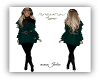 Teal Velvet Coat w/ Leg