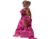 pink velvet gown