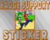 Badge Support Sticker