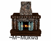 ~M~rustic fireplace