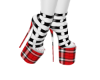 BB Red Plaid heels