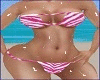 Pink White Bikini