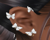 Butterfly White Earrings