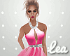 [L]Pink Diamonte Dress