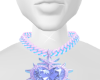 Blue Heart Necklace