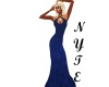 Sapphire Evening Gown