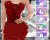 lAl Red Velvet Dress