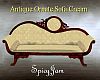 Antq Ornate Sofa Cream