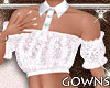 White Shirt . Lace