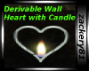 Derv Wall Heart/Candle