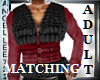 ADULT RED LEATHER N FUR 