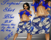 Tropical Skirt Blue PF