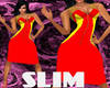 Slim-Firey Red Flames