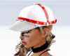 HAT N HORNS RED/WHT