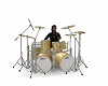Custom Gold Drum Set