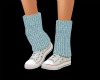 converse w/ Blue socks