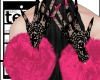 【t】glove-lace Fur PK