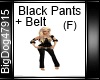 [BD] Black Pants&Belt(F)