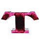 Letter T Pink Flames