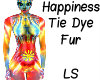 Happiness Tie Dye Fur