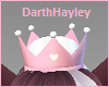 Pink heart crown