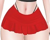 G Red Pleated Skirt