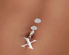 Letter X Belly Ring