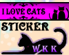 WKK-I LUV CATS pinkstika
