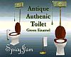 Authntic Grn Enml Toilet