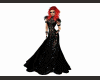 long black lace gown