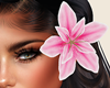 Hair Flower Pink