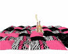 )LU(Pink & Black Pillows