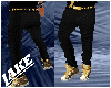 -JJ-Black Jeans w/ Gold