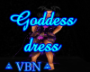 Goddess dress purple dar