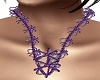 Purple Infinity Necklace