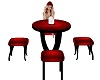 Club Red Table & Chair