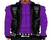 [E] Purple Hoody-Vest M