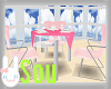 Kawaii Pink Cafe Table