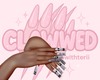 C| B&W CHARMED NAILS