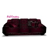 Burgundy Wine Kiss Couch